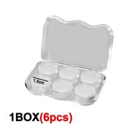 Euty-Bouchons D'oreilles En Gel De Silicone Souple Transparent,Silencieux,Antibruit,Pour Dormir,Étanche,Protection D'oreille Pour Natation-1 Box(6pcs)-Gel