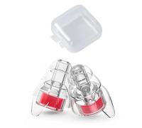 Euty-Bouchons D'oreilles En Silicone Haute Fidélité Avec Boîte De Rangement Pour Concerts Musiciens Motos Conditions De Sensibilité Au Bruit Et Plus Encore-Red