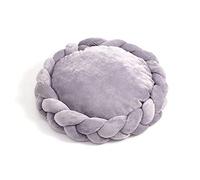EUTYRG Argento Candy Colors Lit pour Animal Domestique : Niche à Tissage Doux pour Petits Chiens et Chats, Coussin Chaud, Design Amovible, diamètre 5