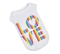 EUTYRG Gilet pour Animal Domestique - T-Shirt et Gilet pour Chien - Chemise sans Manches pour Chiens et Chats - Chemisier d'été sans Manches - Robe d'été Hawaii SW (Blanc M)