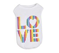 EUTYRG Gilet pour Animal Domestique - T-Shirt et Gilet pour Chien - Chemise sans Manches pour Chiens et Chats - Chemisier d'été sans Manches - Robe d'été Hawaii SW (Blanc S)