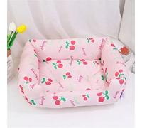 EUTYRG Grand Coussin d'été pour Chien en rotin, Facile à Nettoyer et Confortable, Taille Extra Large