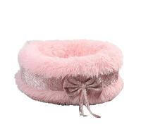 EUTYRG Lit apaisant pour Chien, lit Chaud pour Animaux de Compagnie, chenil Doux pour Chiot, canapé Rond, Coussins de Couchage pour Chats et Chiens, nid d'animaux