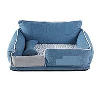 EUTYRG Lit apaisant pour Chien, lit pour Animal de Compagnie, lit Chaud pour Chiot, en Coton, Lavable, détachable, en Tissu Oxford, chenil, Fond de nid de Chat