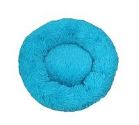 EUTYRG Lit apaisant pour Chien, Peluche Longue, Super Doux, Niche pour Animal de Compagnie, Niche Ronde pour Chien et Chat, nid Chaud d'hiver pour Chiot, Tapis de Coussin Portable pour Chat S