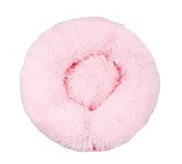 EUTYRG Lit apaisant pour Chien, Peluche Longue, Super Doux, Niche pour Animal de Compagnie, Niche Ronde pour Chien et Chat, nid Chaud d'hiver pour Chiot, Tapis de Coussin Portable pour Chat S