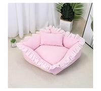 EUTYRG Lit carré Confortable pour Animaux de Compagnie : Adorable Matelas pour Chat et Petit Chien avec Oreiller