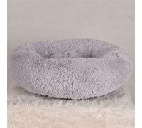 EUTYRG Lit de Niche Gris Moelleux pour grands Animaux de Compagnie, canapé Coussin Chaud d'hiver avec Confort Super Doux