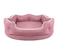 EUTYRG Lit d'hiver imperméable pour Chien en Mousse à mémoire de Forme : Doux, Chaud et Rose ! Grande Taille avec Housse Amovible pour canapé Lounge Confortable pour Chiens