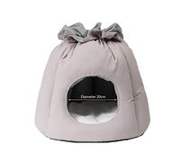 EUTYRG Lit Douillet pour Animal de Compagnie de Couleur foncée : Idéal pour Les Chiens de Petite et Moyenne Taille - Offre Chaleur et Confort dans Un chenil semblable à Une Tente
