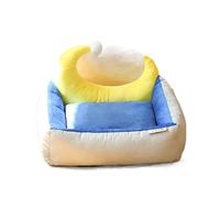 EUTYRG Lit nid d'hiver Doux pour Chiens et Chats, Tapis en Velours Confortable pour Animaux de Petite et Moyenne Taille, Kenne Chaud et Confortable