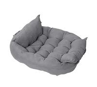 EUTYRG Lit pour Animal de Compagnie Gris Confortable : Chaud, Doux et Polyvalent pour Chats et Chiens
