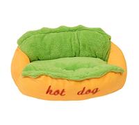 EUTYRG Lit pour Animaux de Compagnie en Peluche - Coussin de chenil Confortable pour Petits Chiens et Chats