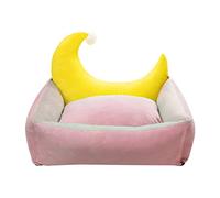EUTYRG Lit pour Animaux de Compagnie Moon Crown Design - Idéal pour Les Chats et Les Chiens Coussin Amovible