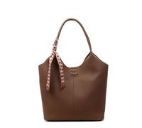 EUTYRG Sac à bandoulière tendance pour femme en cuir synthétique marron élégant