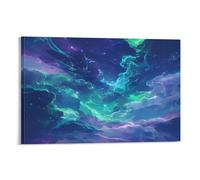 EUUMKOO Impression sur toile de paysage onirique - Aurore colorée - Impression sur toile - Décoration murale pour maison, salon, chambre à coucher - 40 x 60 cm