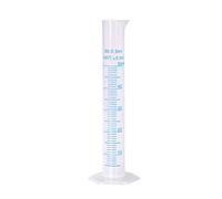 Euvoym 1 bouteille de mesure graduée de 50 ml - Bleu transparent - Outil de mesure de liquide pour laboratoire de science - Outil de mesure de liquide (50 ml)