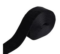 Euvoym Ruban de velours vintage pour la fabrication de nœuds d’emballage cadeau pour les anniversaires et Noël (noir, 4,6 m x 2,5 cm)