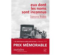 Eux dont les noms sont inconnus - Sanora Babb - Du Sonneur Eds - broché - Roman