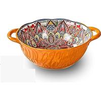 EUXHTYWP Bol à soupe avec anse, bol ramen baguettes et cuillères, ensemble for 1 personne, en céramique, porridge, punch décoratif