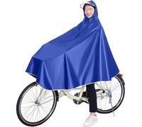 EUXHTYWP Poncho de Pluie, imperméable à Capuche for vélo, Poncho for électrique avec Bord, réutilisable(Blu)