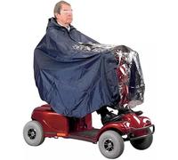 EUXHTYWP Poncho de Pluie, imperméable à Capuche for vélo, Poncho for Scooter mobilité, Grande Cape Coupe-Vent for, d'extérieur réutilisable