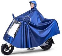 EUXHTYWP Poncho de Pluie, imperméable à Capuche for vélo, Poncho Unisexe for vélo/Moto/Scooter, Veste Cyclisme, Cape(Blu,Single 4XL)