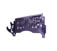 EUXHTYWP Porte-épée, Style Ancien Creux Multicouches fixé au Mur for flûte et épée avec Mot Chinois Dragon Arts Martiaux Samouraï Lame Arme Assembler Présentoir Support, Trois Couches(Double Layer)