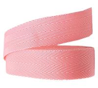 EUXHTYWP Sangle Multi-usages, Sangle 25 mm, Double Chevrons en polypropylène for Sacs(Roze,25mm x 10Yards)