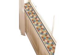 EUXHTYWP Tapis de Protection Rebord fenêtre, Tapis Absorbant avec Motif, élégant et découpable, Long Couverture for Salle à Manger, balcons(Style a,160x20cm(63x8in))