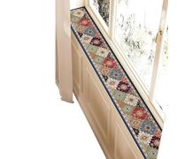 EUXHTYWP Tapis de Protection Rebord fenêtre, Tapis Absorbant avec Motif, élégant et découpable, Long Couverture for Salle à Manger, balcons(Style C,100x25cm(39x10in))