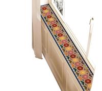 EUXHTYWP Tapis de Protection Rebord fenêtre, Tapis Absorbant avec Motif, élégant et découpable, Long Couverture for Salle à Manger, balcons(Style D,200x20cm(79x8in))