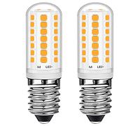 Euxper Ampoule LED E14 3W Blanc Chaud 28W Equivalent Halogène Économie D'énergie, E14 Petite Vis Edison (SES) Ampoules LED Pour Congélateur/Hotte De Cuisinière/Machine À Coudre, AC220-240V, 2 Pack