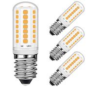 Euxper E14 LED ampoules 3W Blanc chaud 28W équivalent halogène à économie d'énergie, petite vis Edison 360Lm pour congélateur/hotte aspirante/machine à coudre Lot de 4