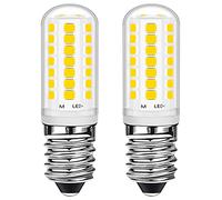 Euxper E14 LED ampoules 3W Blanc Naturel 28W équivalent halogène à économie d'énergie, petite vis Edison 360Lm pour congélateur/hotte aspirante/machine à coudre Lot de 2