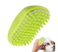 Euyehn Brosse à récurer pour chien - Brosse de nettoyage pour chien, fournitures de bain pour chien, bain pour animaux de compagnie, poils en caoutchouc apaisants, peigne curry pour chat et chien