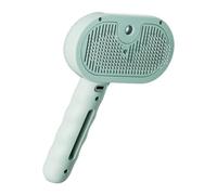 Euyehn Brosse vapeur pour chat | Brosse pour chat avec réservoir d'eau de 35 ml, bouton de déverrouillage | Peigne à perte de poils pour chien, long manche ergonomique, accessoires pour animaux de