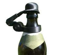 Euyehn Casque de bouteille de bière Soldier Salute, réutilisable, décoratif, anti-poussière, bouchons de bouteille de bière décoratifs pour travaux manuels, barbecue, fête, bar, vétérans, soldats