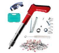 Euyehn Cloueuse portable pneumatique - Cloueuse murale en ciment | Machine à ongles manuelle avec 100 clous, 5 vitesses, outil de fixation pour murs de briques rouges, murs en béton et planches de