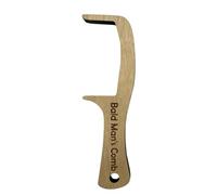 Euyehn Gag de peigne d'homme chauve, peigne drôle d'homme chauve - Brosse à farces en bois sans poils,Peigne sans dents pour le brossage, blague pratique pour le jour d'avril, anniversaires
