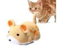 Euyehn Hamsters en Peluche grinçants pour Chats, Jouet Souris interactif pour Chats,Jouet de Chat taquin de Simulation électrique | Jouet électronique interactif pour Chat de Taille compacte pour