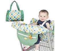 Euyehn Protege Caddie Pour Bebe Et Couverture De Chaise Haute 2 En 1 | Protege Caddie Bebe | Housse De Chaise Haute Pour Bébé - Coussin De Chaise Haute En Bois Comfort Avec Sangles De Sécurité