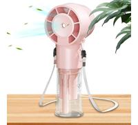 Euyehn Ventilateur Portable - Ventilateur de Brumisation Ultra Silencieux Douze Mille Tours par Minute - de Nuque Rechargeable USB Portable avec Pulvérisation d'Eau pour Voyage et