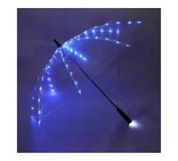 EUYIMOMO parapluie led Parapluie Led 4 couleurs, parapluies transparents avec lampe torche, for photographie de mariage, fête d'anniversaire, cadeaux de noël(Style B)