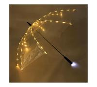 EUYIMOMO parapluie led Parapluie Led 4 couleurs, parapluies transparents avec lampe torche, for photographie de mariage, fête d'anniversaire, cadeaux de noël(Style C)