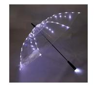 EUYIMOMO parapluie led Parapluie Led 4 couleurs, parapluies transparents avec lampe torche, for photographie de mariage, fête d'anniversaire, cadeaux de noël(Style A)