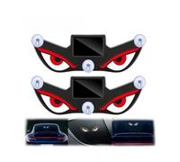 EUYIMOMO Solar Powered Devils Eyes LED Car Light 2PCS Solar Powered Car Neon Light,Wireless Led Ambient Light Suction Cup USB Rechargeable Atmosphere Breathing Lamp(Y4)