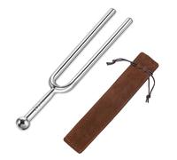 EUYKQNOI 1 Pièces Diapason, Diapason musique, Diapason ther, Diapason Pour Piano, Diapason en Acier Inoxydable A440 Hz, Livré avec une poche à cordon en polaire, Pour violon, accordeur de guitare