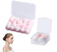 EUYKQNOI 12 Paires boule quies cire earplugs for sleep bouchon oreille sommeil Bouchon d'Oreille pour Dormir, Boules Cire, Bouchons Doreilles Anti Bruit Pour Enfant Adulte Dormir