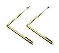 EUYKQNOI 2 Pièces Baguettes de Radiesthésie, Tiges de Radiesthésie en Cuivre pour Divination de L'eau, Echerche de Sources et D'objets,Tracer l'énergie Spirituelle